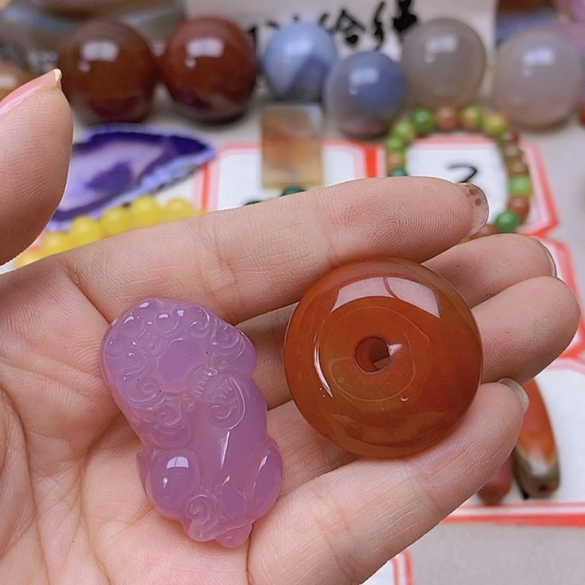 【闪购商品】玛瑙/玉髓未镶嵌珠宝半成品冰*