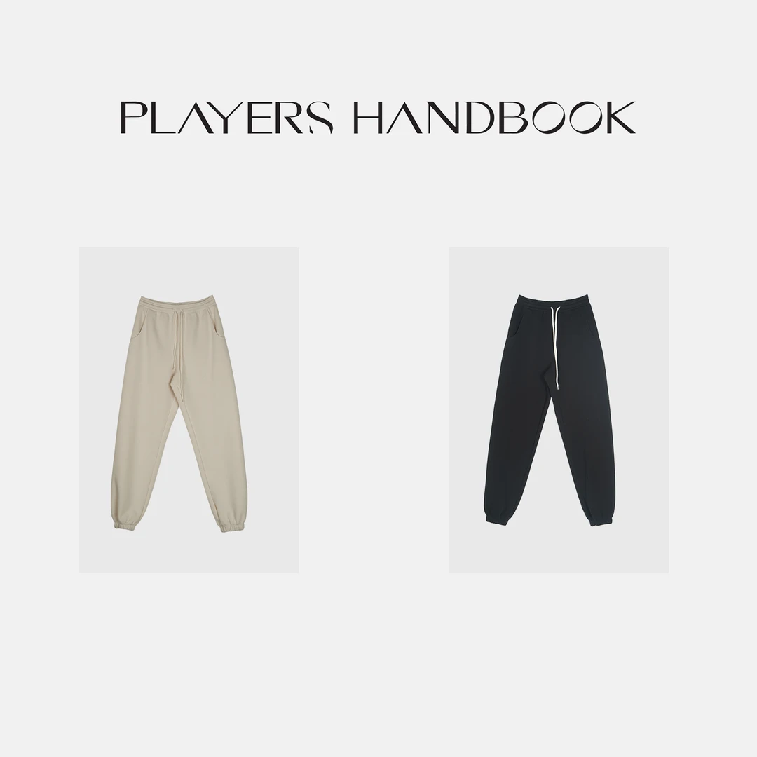 Players Handbook《配角》基础松弛感穿搭加绒显瘦束脚卫裤 PH2191