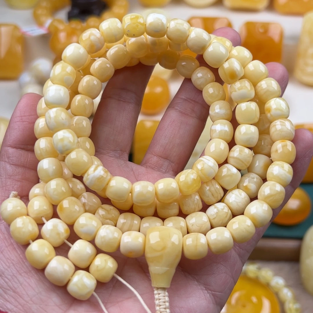 小****蜜蜡未镶嵌颈饰纯天然琥珀蜜蜡无优化