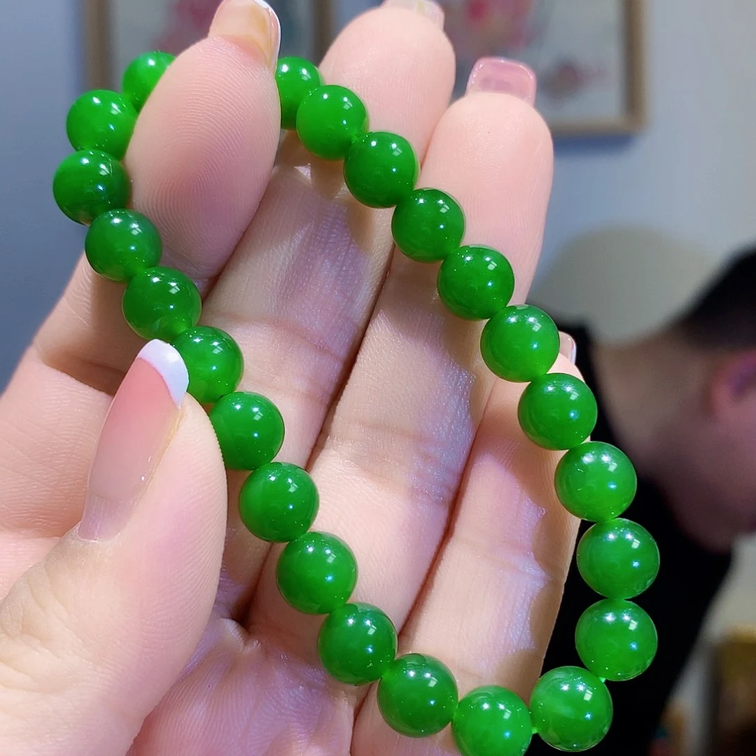 和田玉（碧玉）手链未镶嵌
