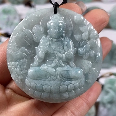 翡翠颈饰未镶嵌大势至菩萨福利