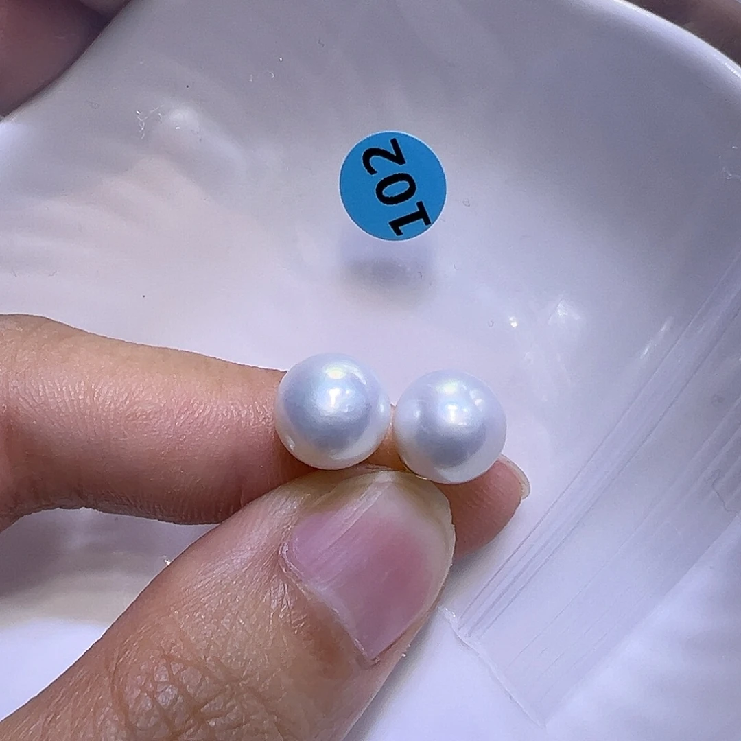 银S925镶嵌淡水珍珠耳饰