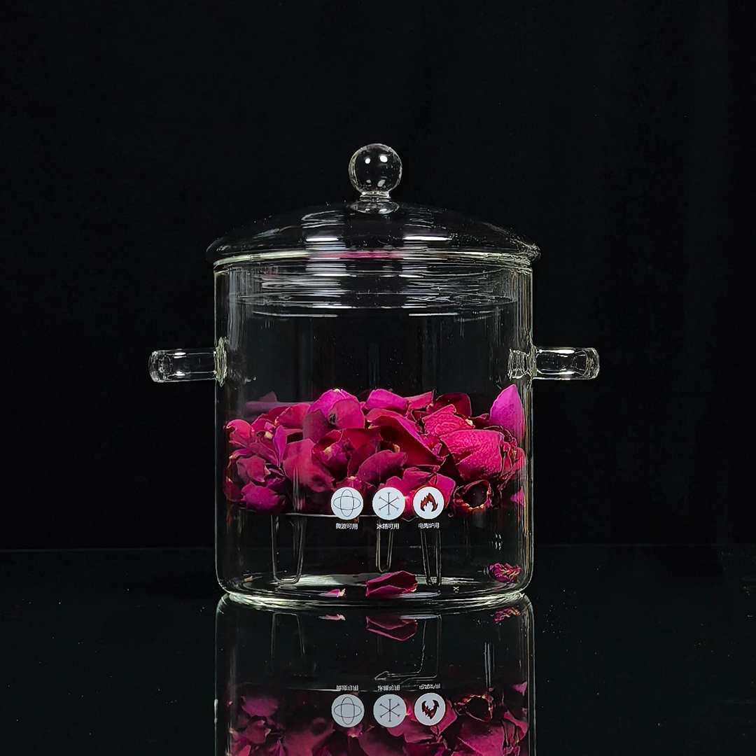 纯露定制专用无孔盖子套装玻璃锅