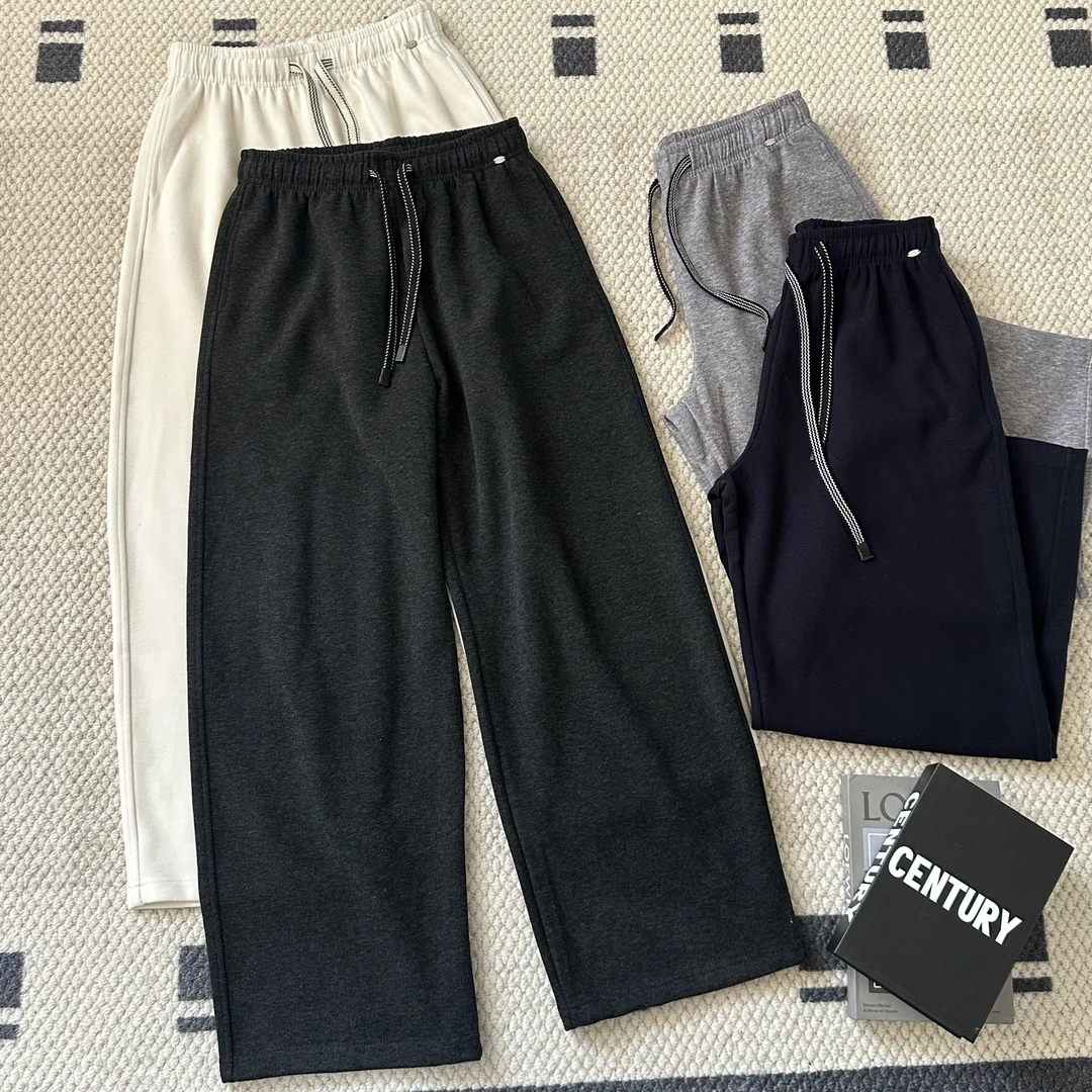 【米可家】彩点抽绳微弯刀垂感糯米裤1686