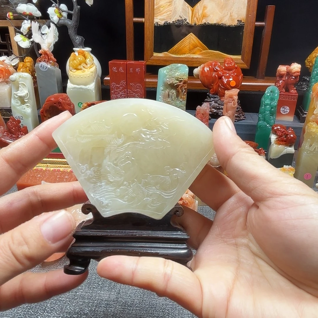 印石寿山石鱼跃龙门8