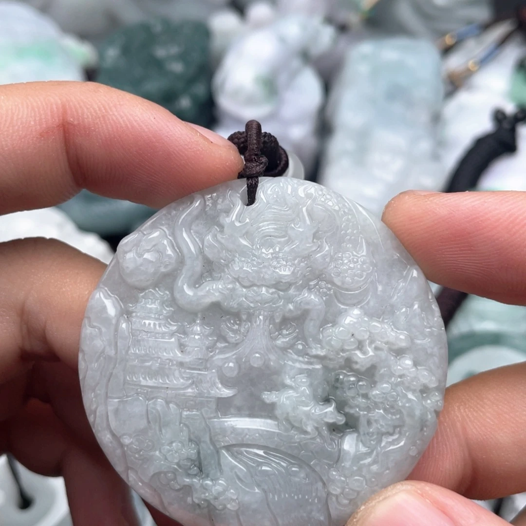 翡翠未镶嵌吊坠(不含链)