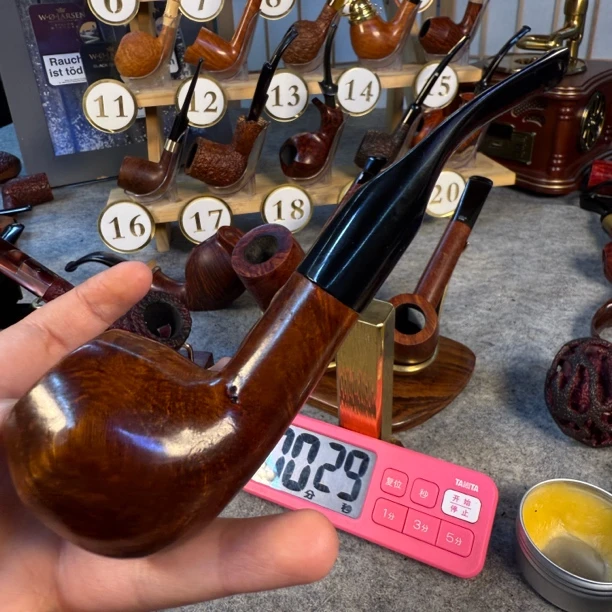 老烟斗无戳记打版斗石楠木烟斗