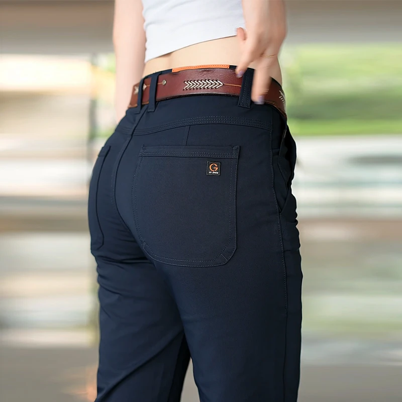 凉感男士休闲裤高级感修身直筒2025年夏季薄款裤子男时尚百搭男装