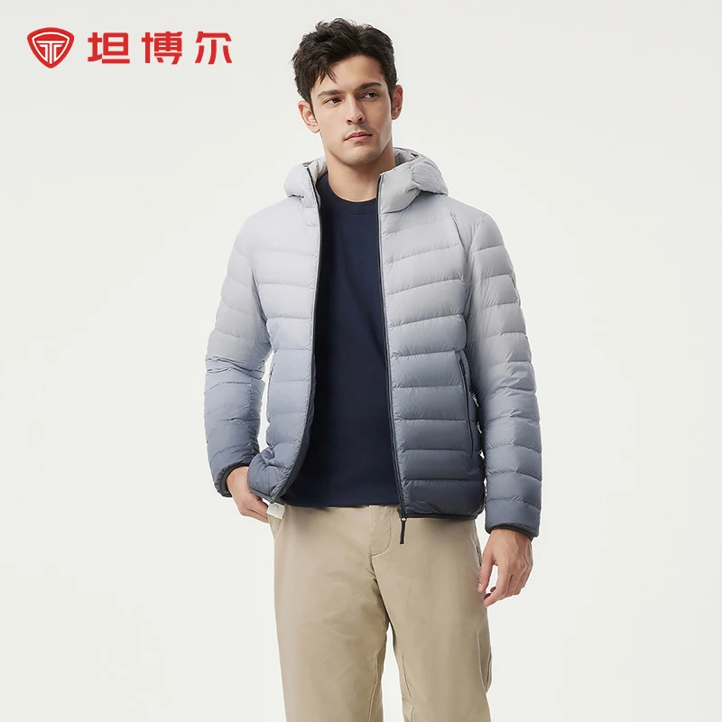 坦博尔2024年新款商场同款男士短款保暖户外休闲羽绒服TAF310221A