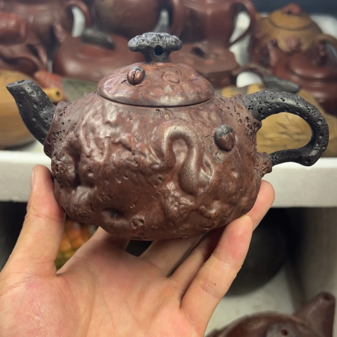 茶壶紫砂宜兴原矿紫砂壶240毫升容量