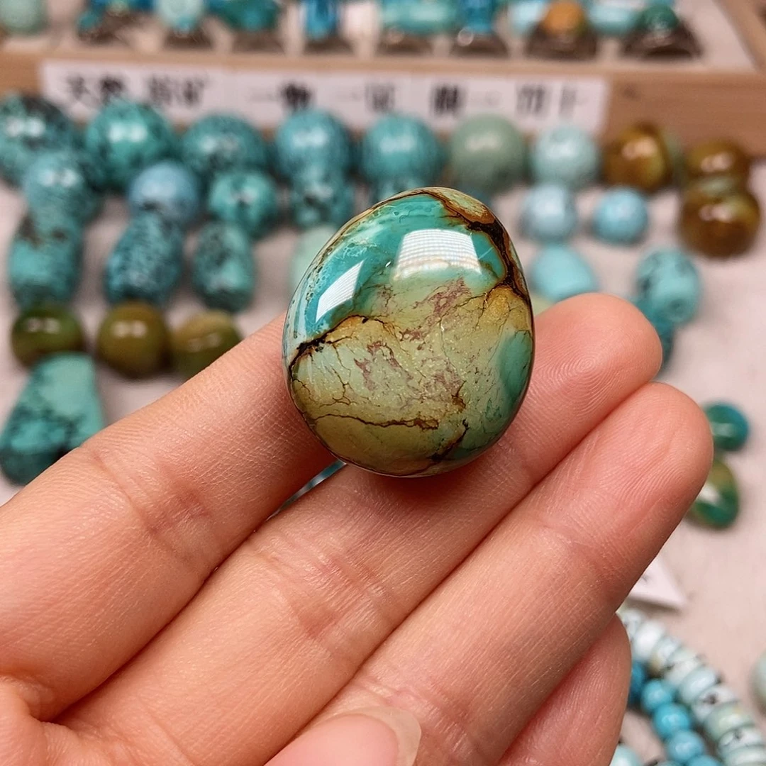 未镶嵌绿松石珠宝半成品