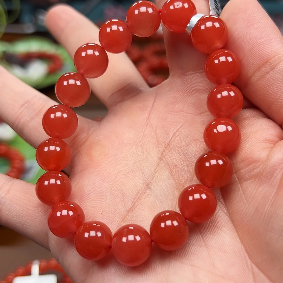 南红玛瑙未镶嵌手链