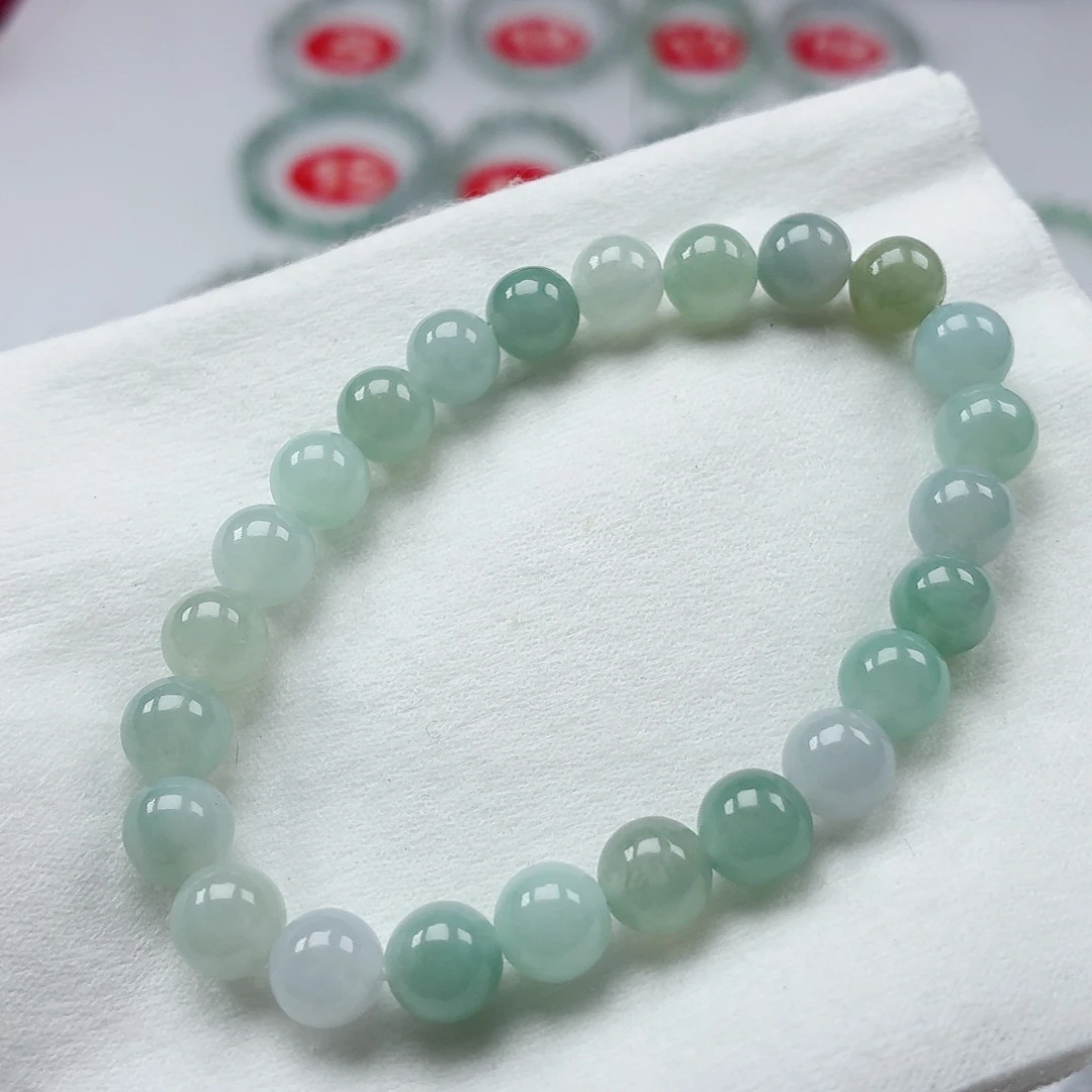 翡翠未镶嵌手链卡7.6（货头）