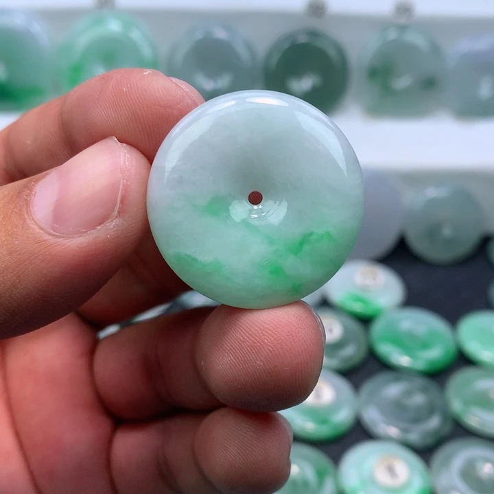 颈饰未镶嵌翡翠缅甸天然A货翡翠29.3-5.5