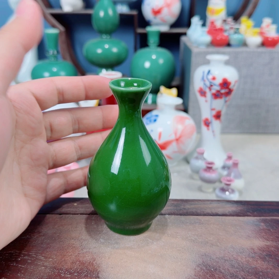 陶瓷手工小花器摆件
