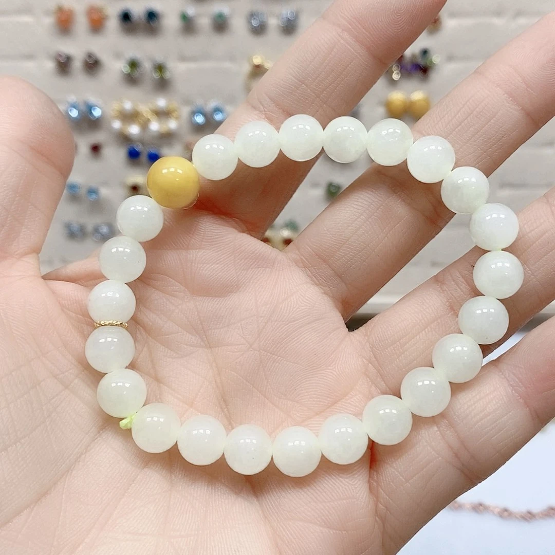 和田玉手链未镶嵌手串