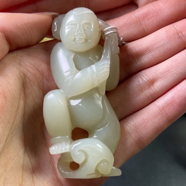 和田玉把件未镶嵌有**林