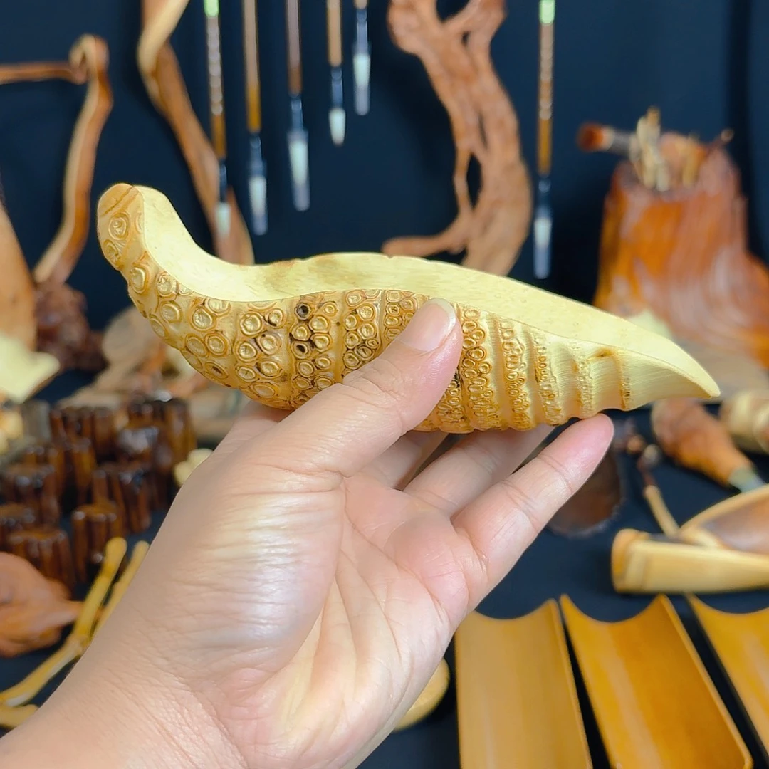 竹竹根茶则茶荷茶具零配