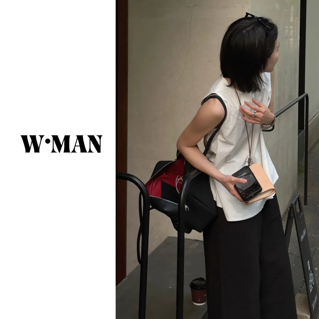 【特价】孤品 NO退换 “美学沉淀”小众设计酵洗工艺日系廓形背心