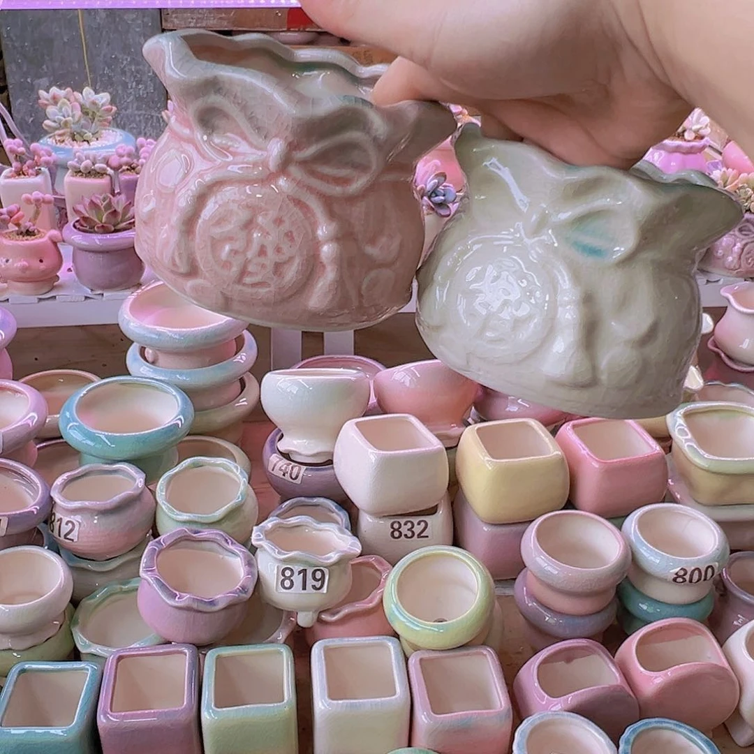 陶瓷花盆当场满12包邮