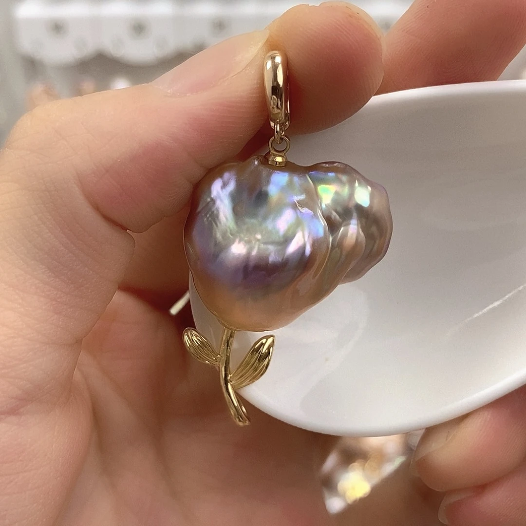 淡水珍珠未镶嵌吊坠(赠链)