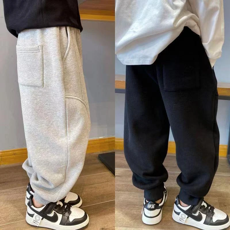 男童连体衣运动裤中大童新款儿童宽松休闲长裤宝宝裤子连体衣潮