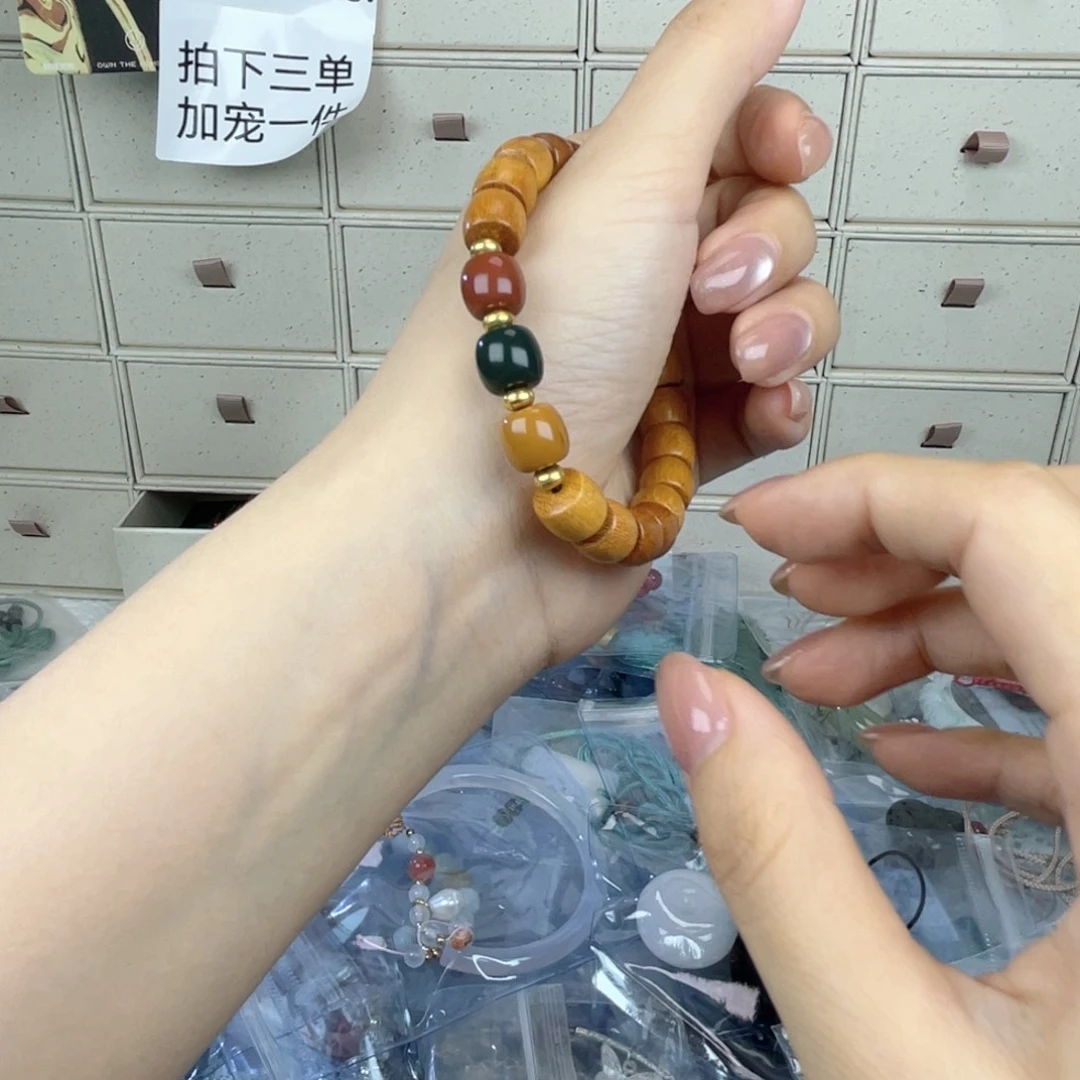 木质不锈钢木质手串2