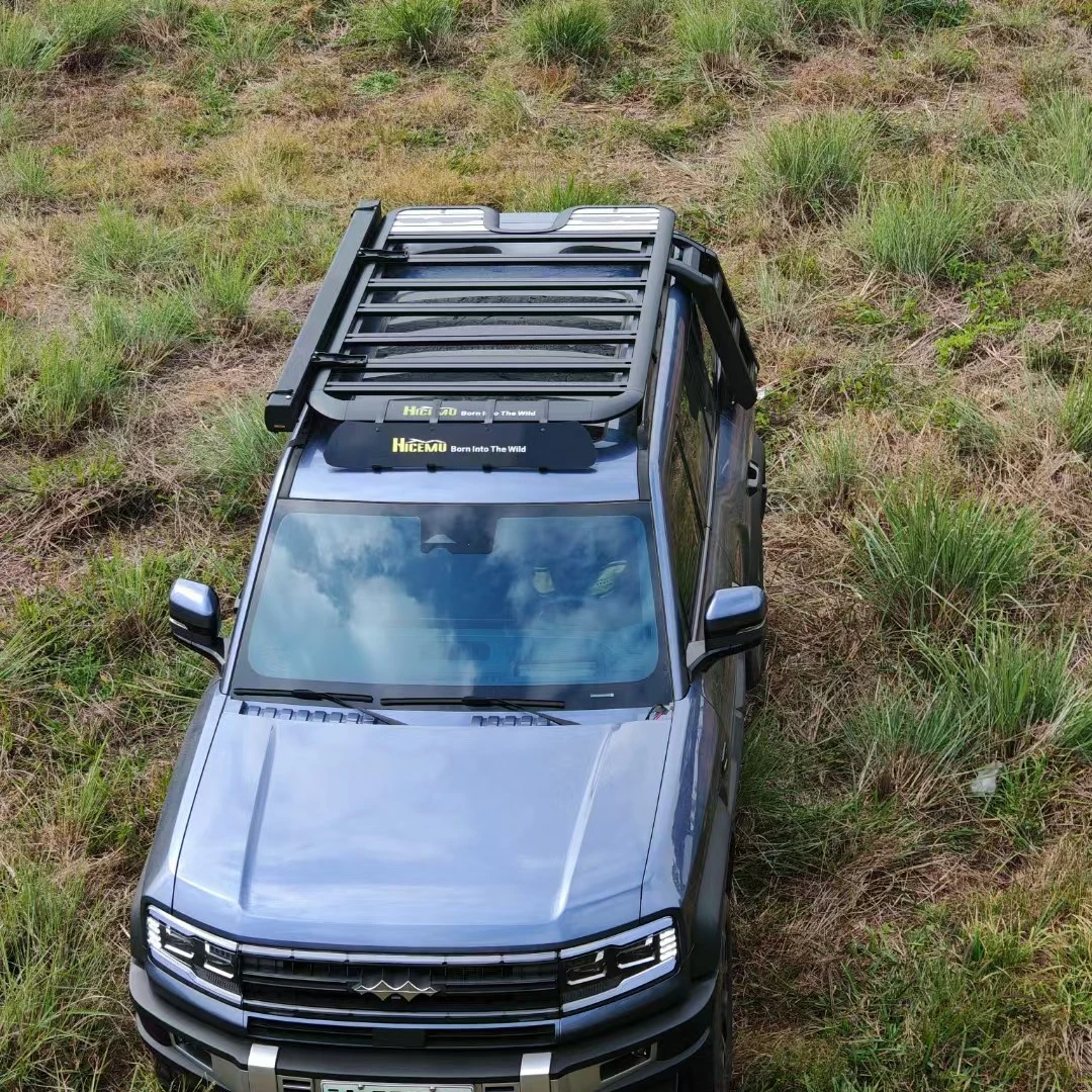 通用型卫士同款车顶平台行李架侧爬梯适合坦克300方程豹等越野车