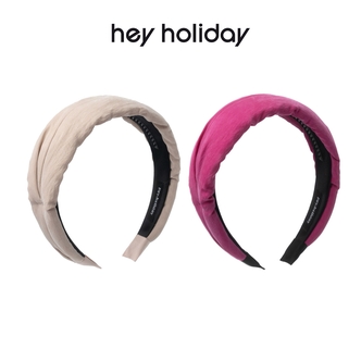 hey holiday宽版高颅顶打褶发箍简洁头饰时尚甜美简约