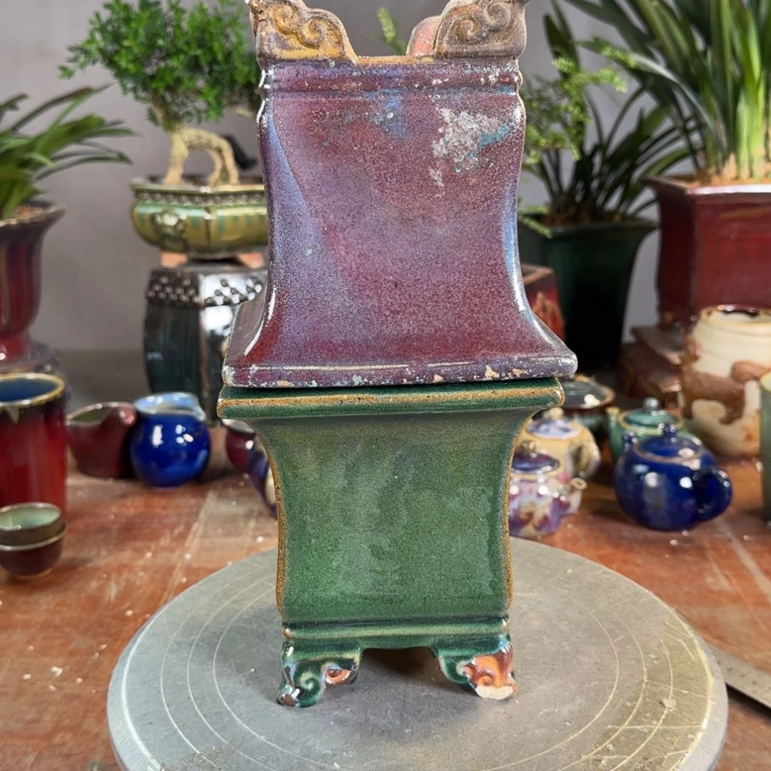 紫砂花盆Z*U瑕疵品