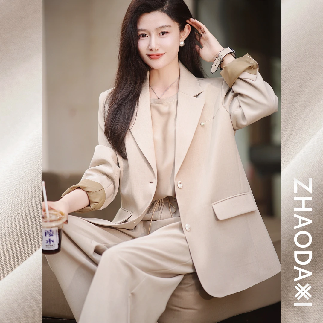 【赵大喜】早春享：呼吸西装 | 定制亢皱料撞色翻折袖口 清爽有型