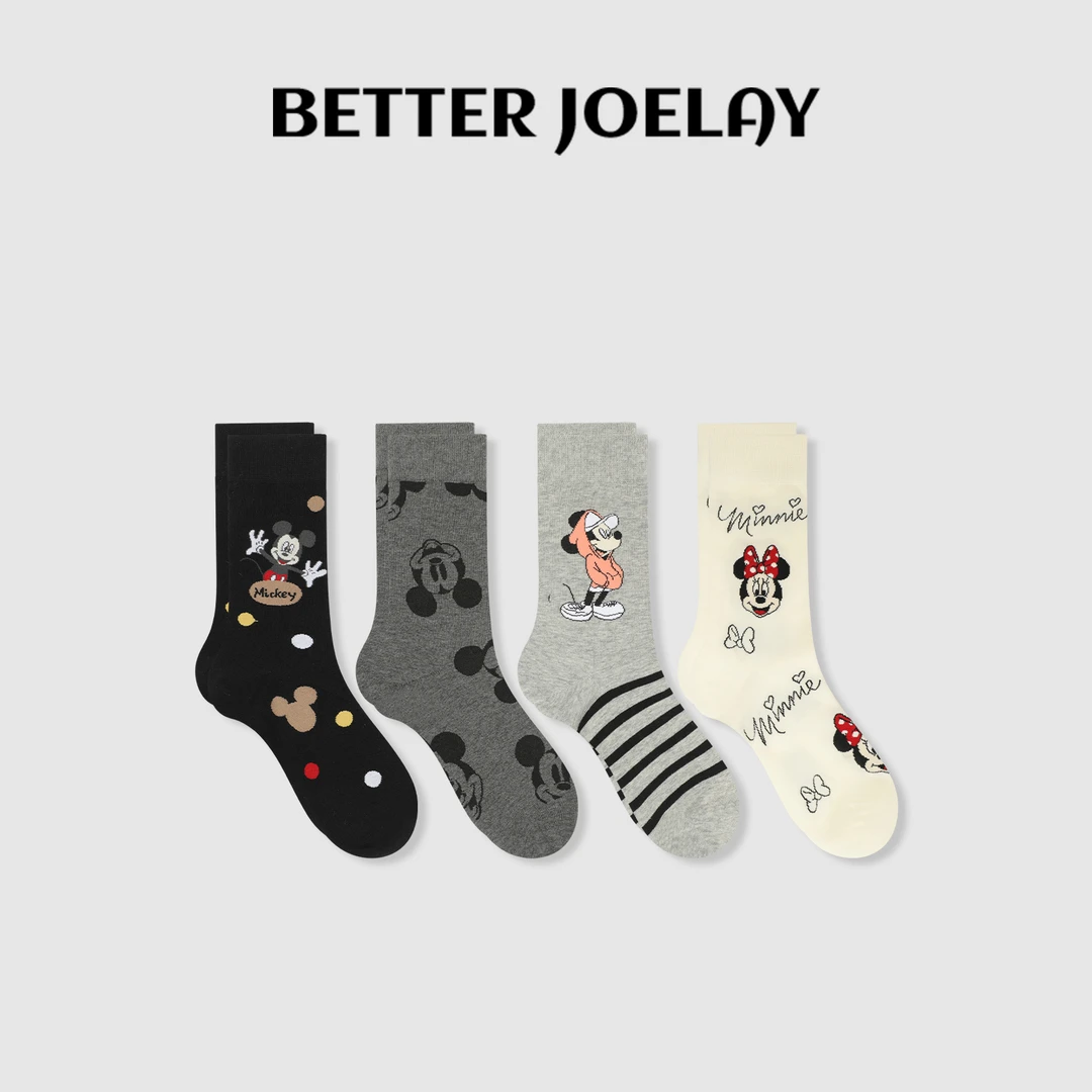 BETTER JOELAY -【快乐米妮】时尚袜子女中筒袜可爱潮流百搭WT251