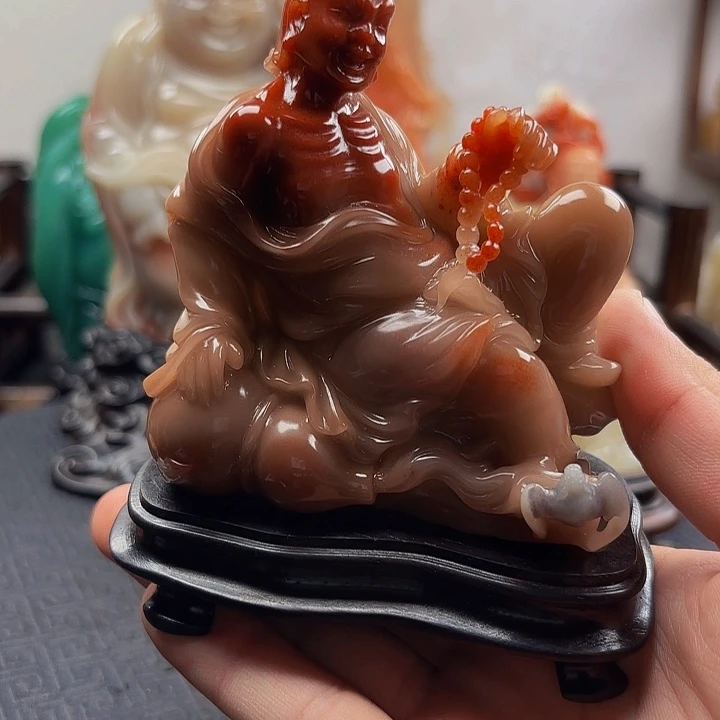 延***宫寿山石寿山石罗汉摆件