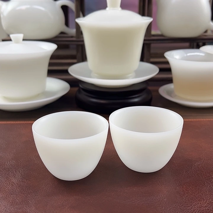 2杯:隐唐窑/璞玉素烧50ml快客杯