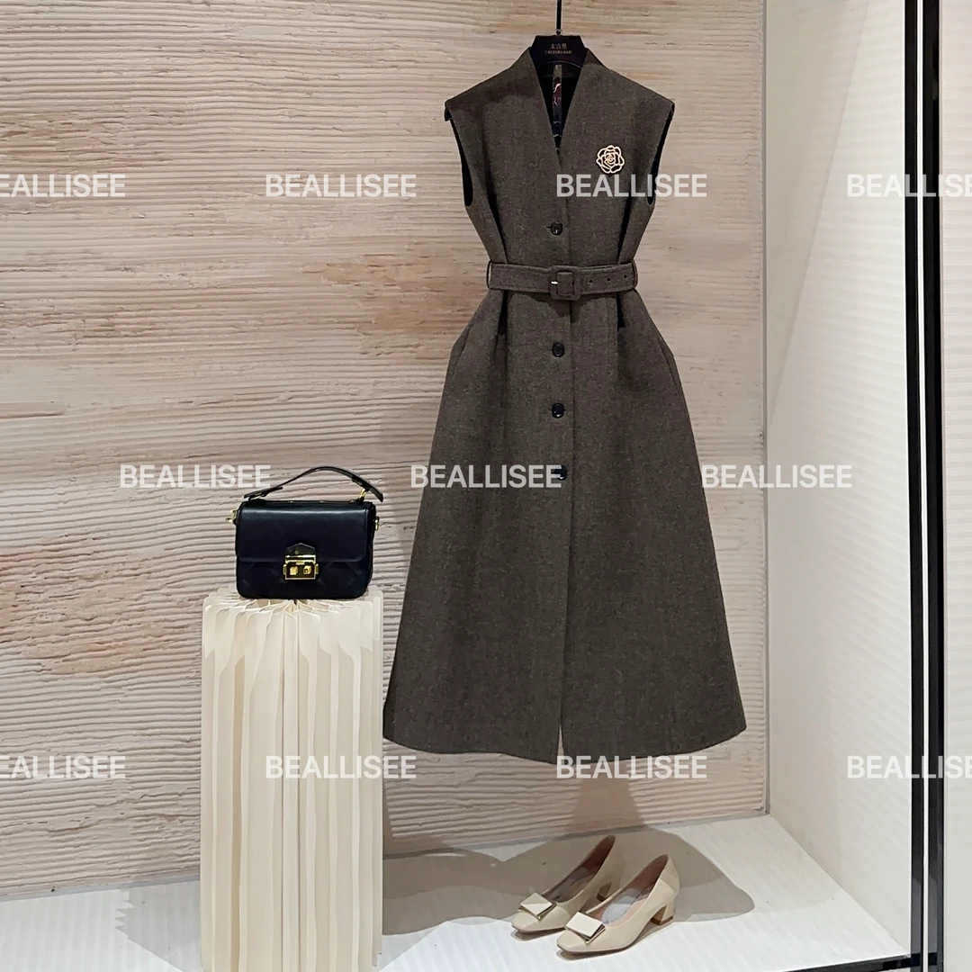 【宠粉价】秋冬新款无袖显瘦国风时尚宽松连衣裙W-A1774