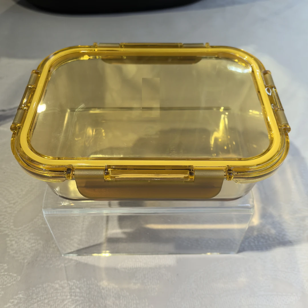 琥珀色玻璃保鲜盒便当盒