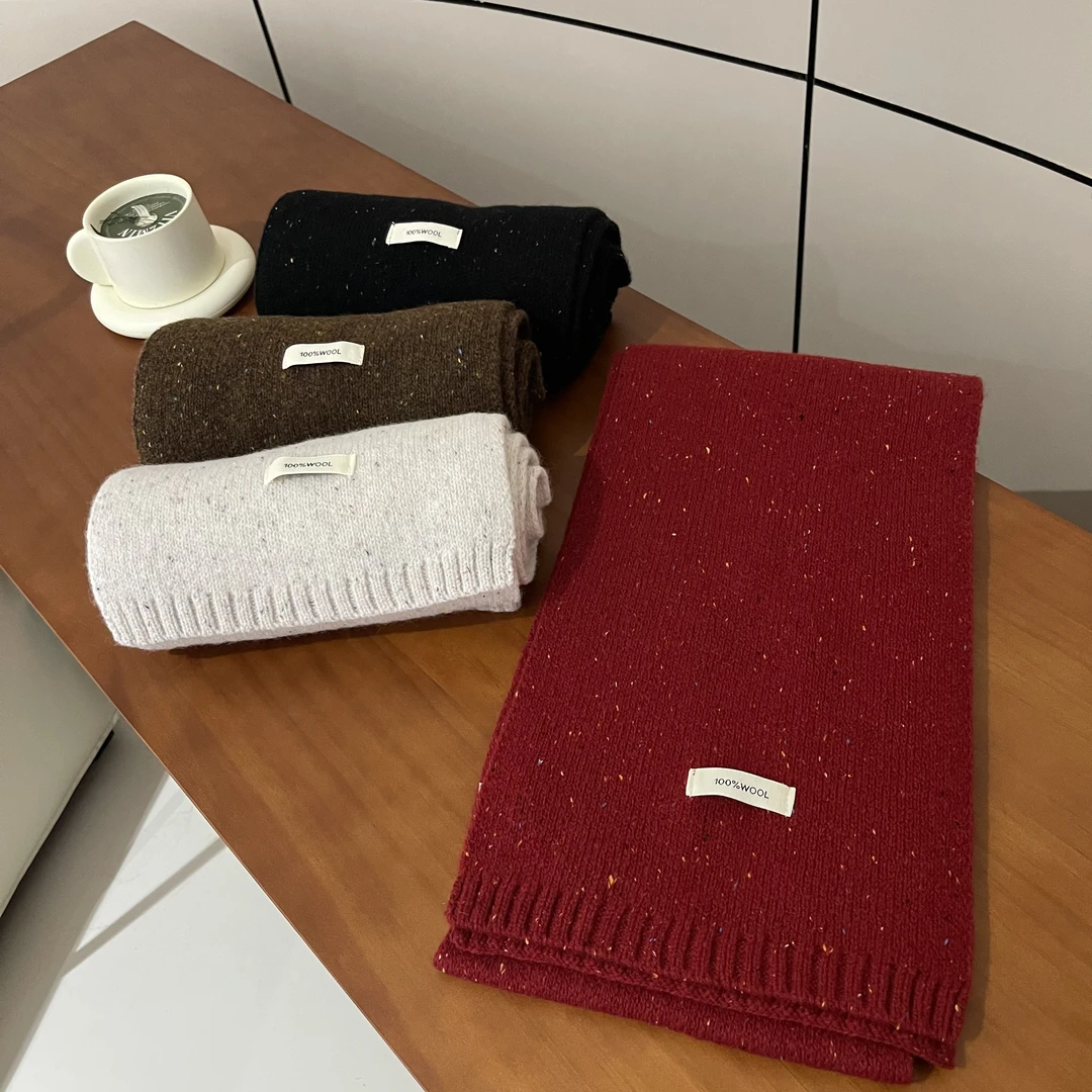 新款气质休闲韩版简约纯色围巾WJ1229