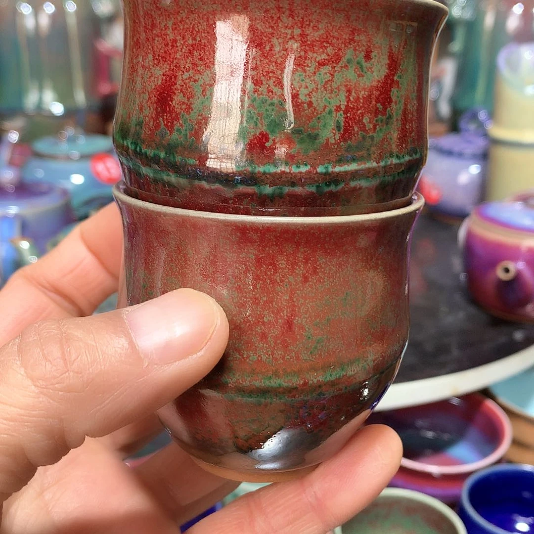 杯✨**呆纯手工手签款竹节杯