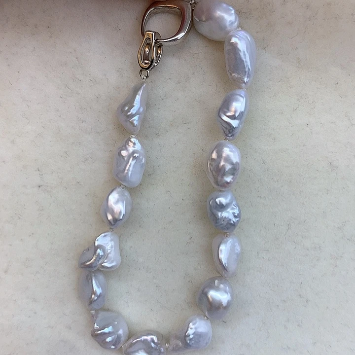 淡水珍珠手链银S925镶嵌