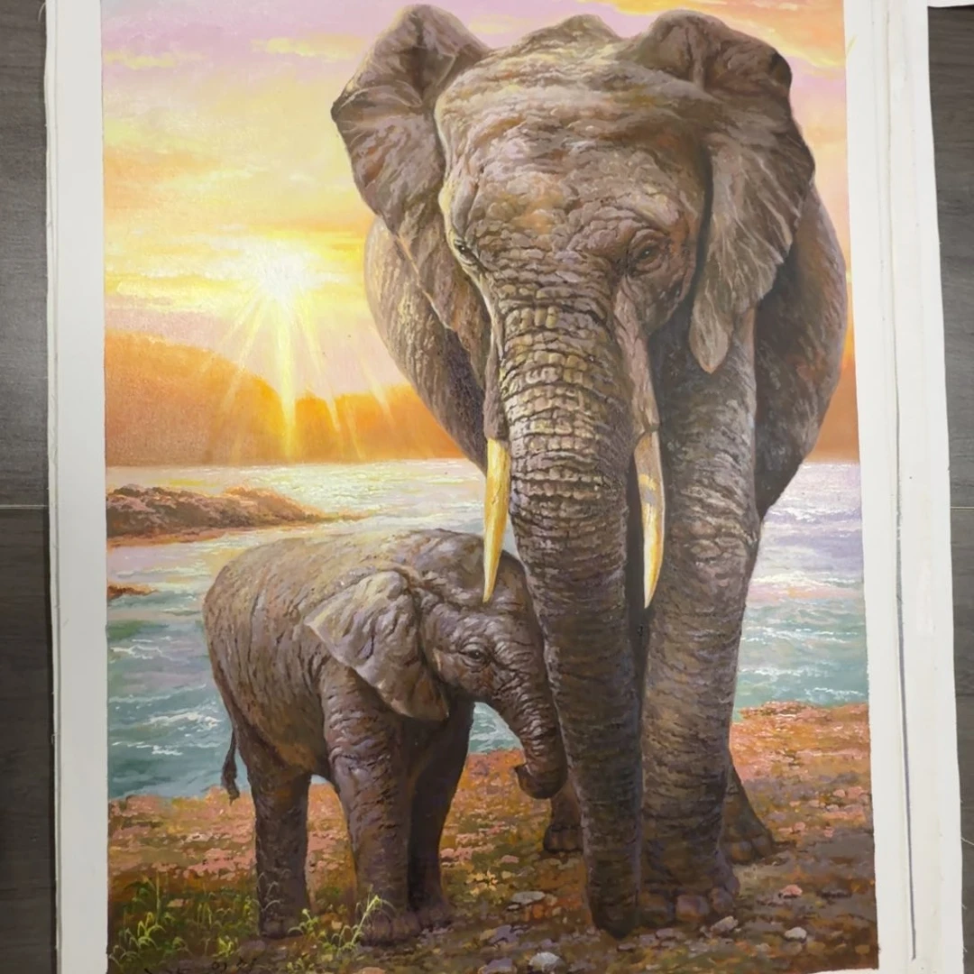 油画加油加油努力加油努力