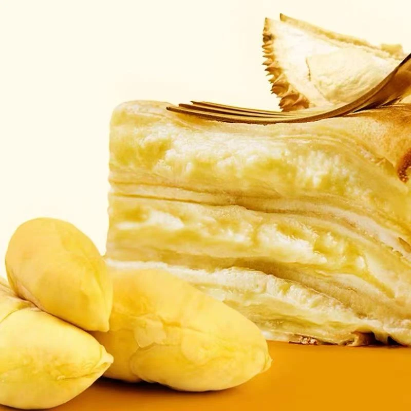 榴莲千层400g*3盒爆浆榴莲果肉动物奶油蛋糕，下午茶甜点顺丰包邮