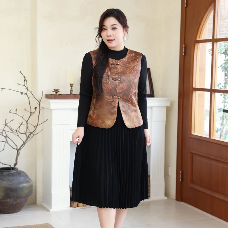 洋气秋季新款马夹国风新中式复古气质时尚百搭马甲