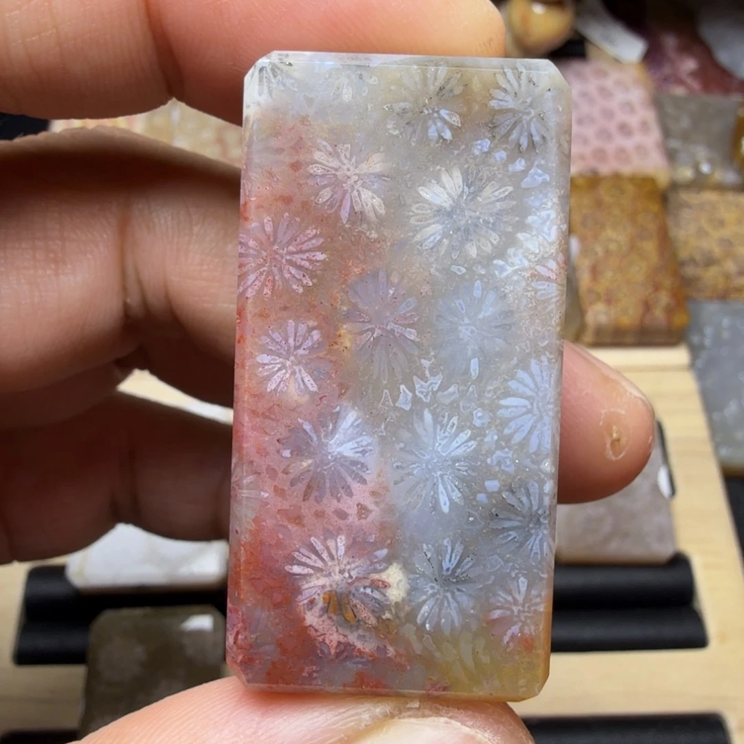 硅化玉未镶嵌纯天然色有机玉石保真色