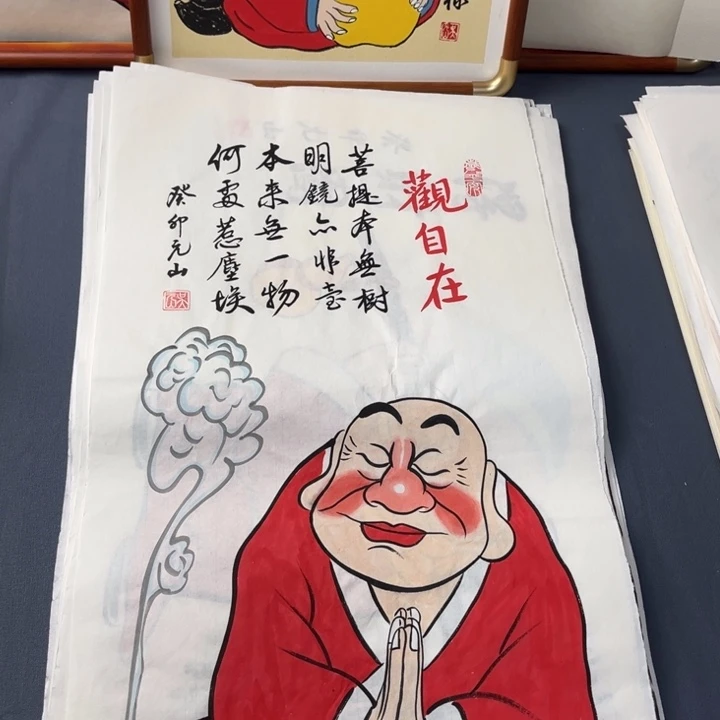 国画禅意画纯手绘作品
