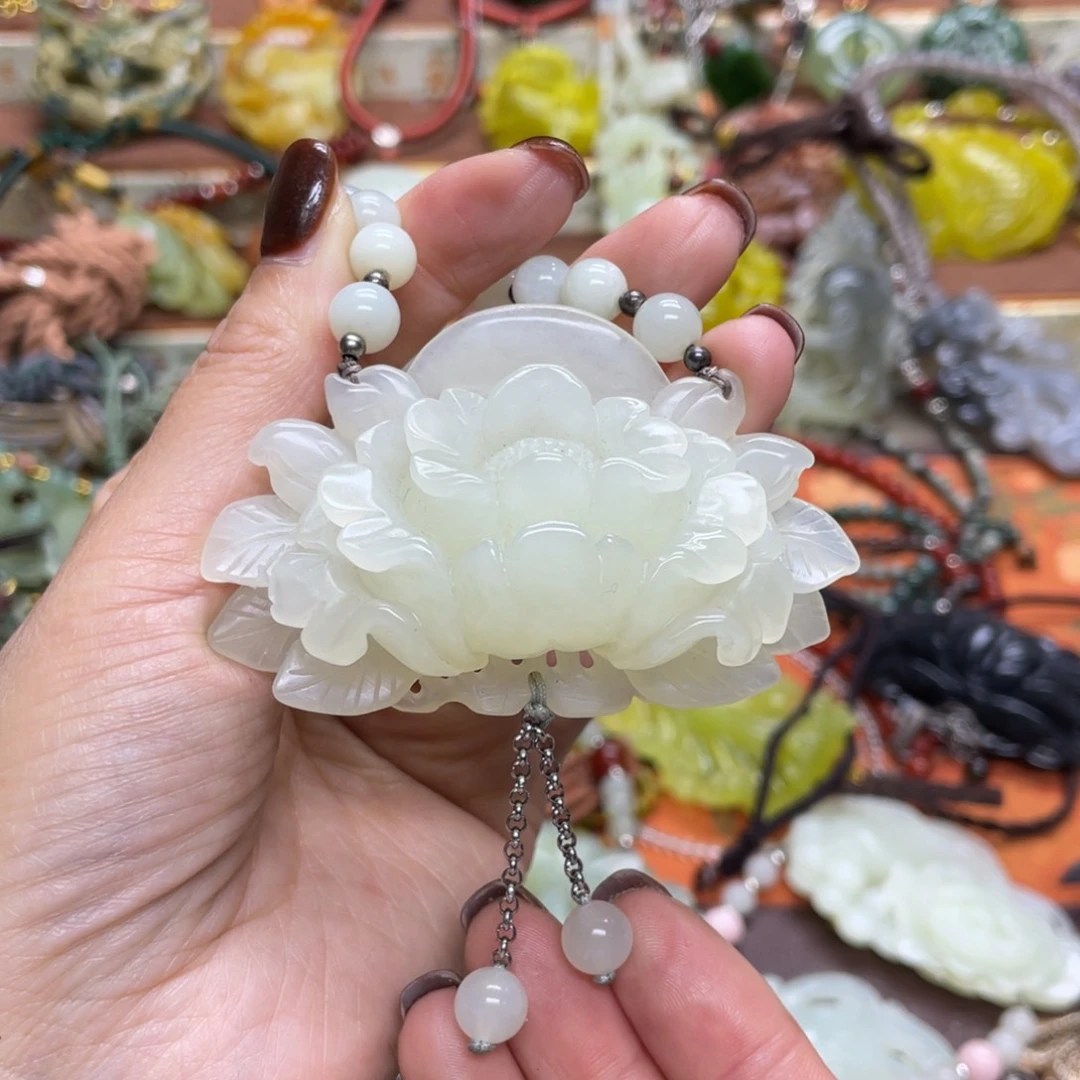 未镶嵌岫玉项链玉*蓉8888