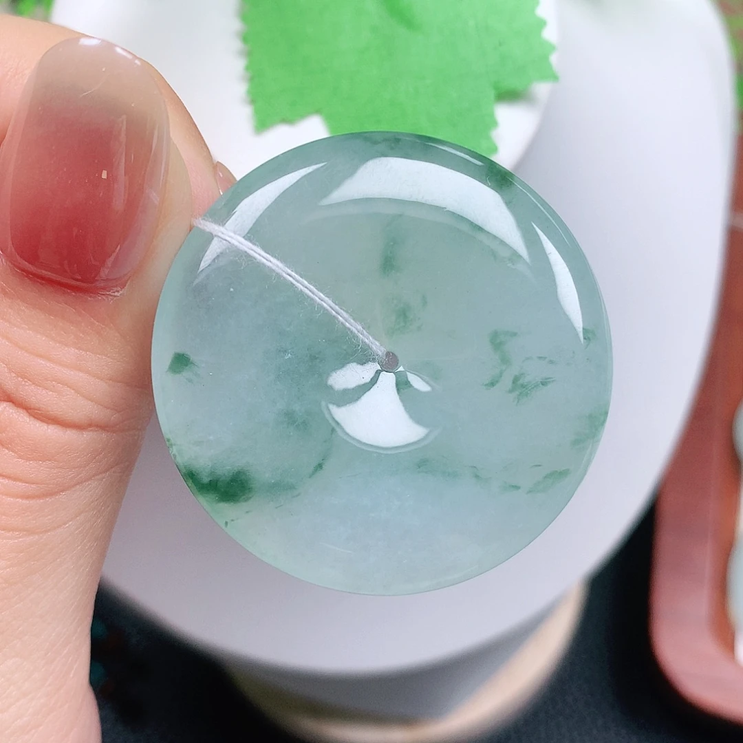 翡翠未镶嵌颈饰平安39-6.2