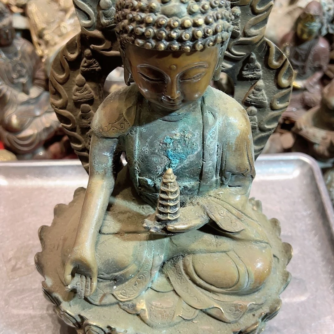 墨**.黄铜摆件工艺品，