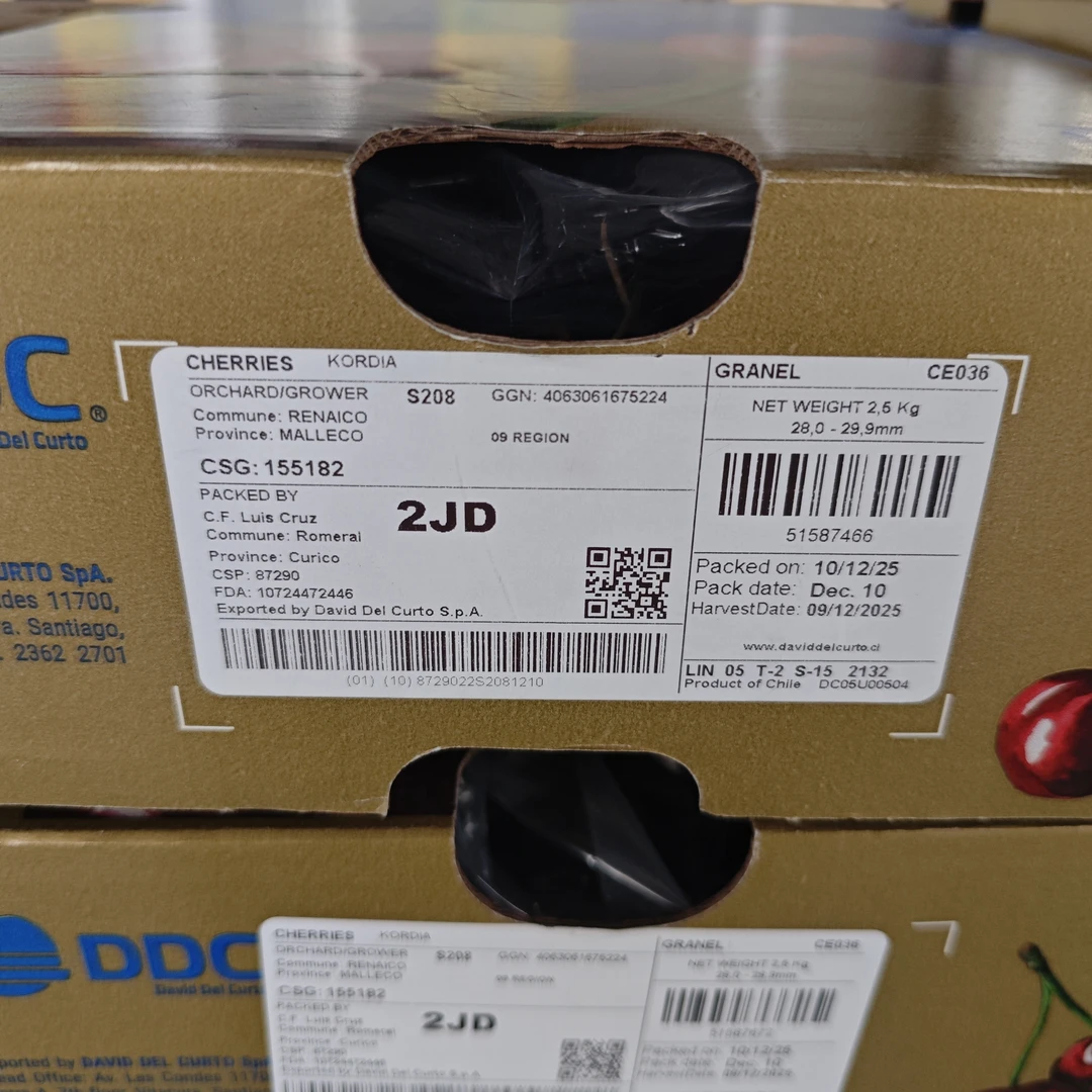 娜2JD】智利海运车厘子新鲜净重5斤内附果径卡科迪亚樱桃智利共和国