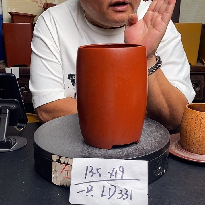 紫砂花盆货号一只LD331