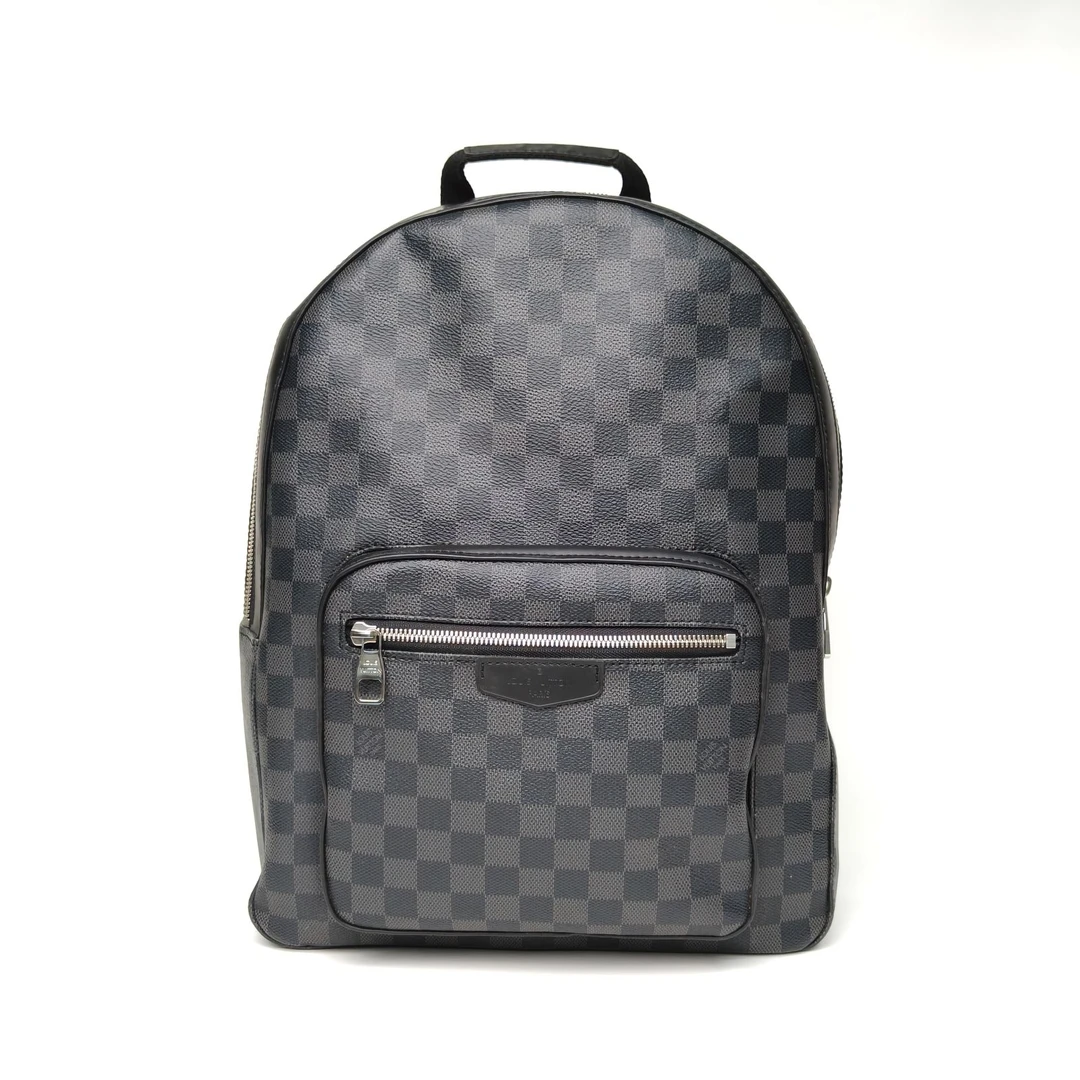 99新 LouisVuitton/路易威登 【念念】Josh 双肩包 黑棋格